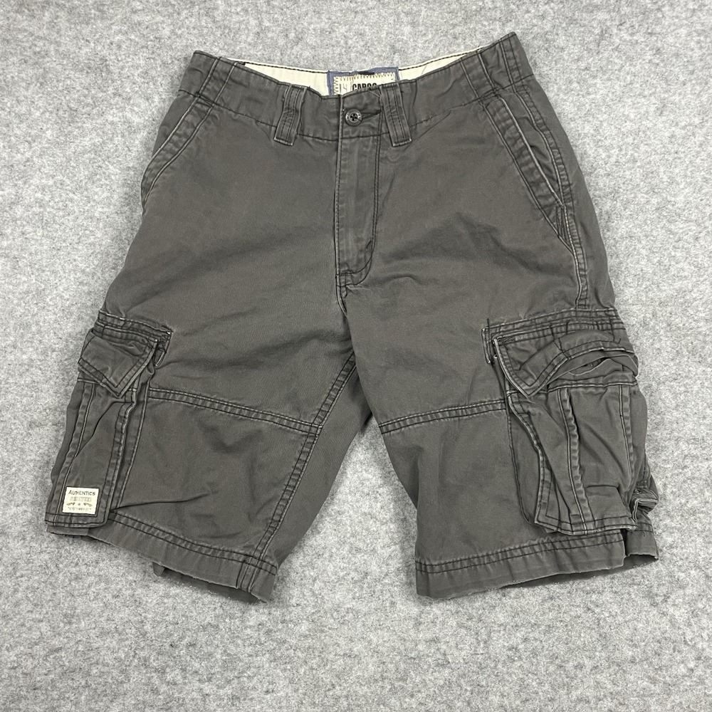 Levi Strauss & Co‎ Cargo Shorts Mens 28 Gray Utility Big Pockets Made To Fit